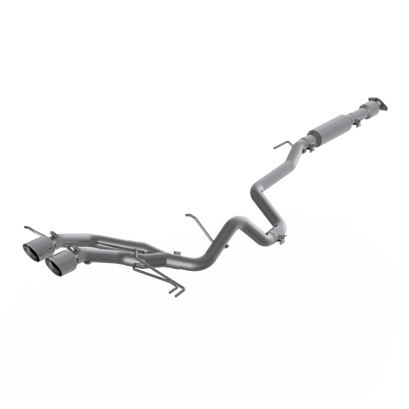 MBRP s4703304 | 13-18 Hyundai Veloster Turbo 2.5in T304 w/ 4in. OD Tips - Cat Back Dual Exit; 2013-2018