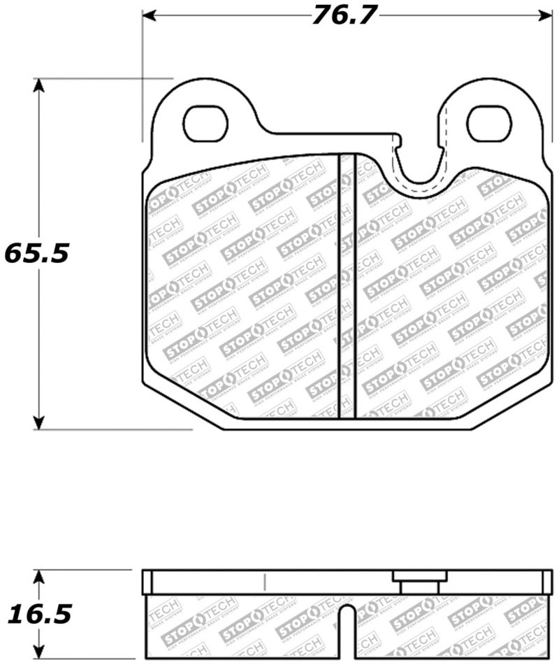 Stoptech 305.01740 | StopTech Street Select Brake Pads BMW 320i, Front; 1977-1983