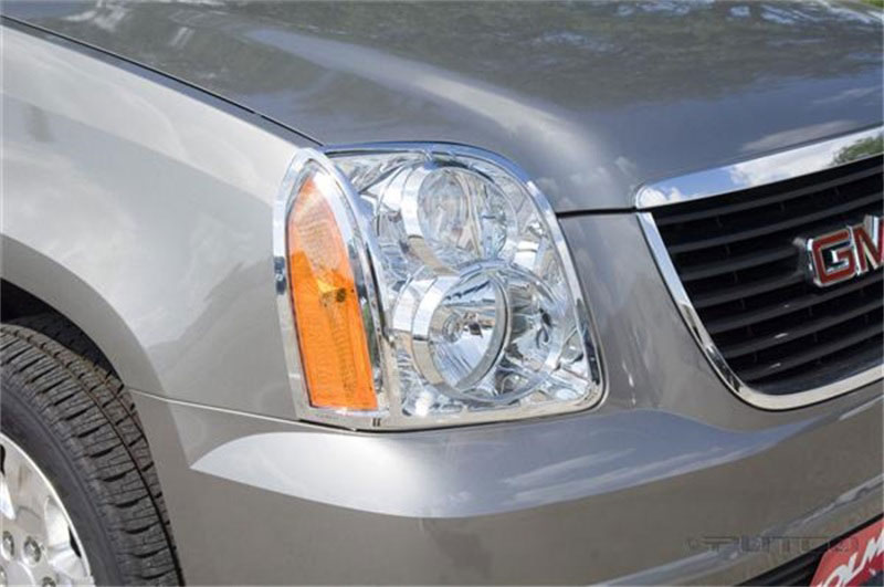 Putco 401507 | 07-14 GMC Yukon XL Head Lamp Overlays & Rings; 2007-2014