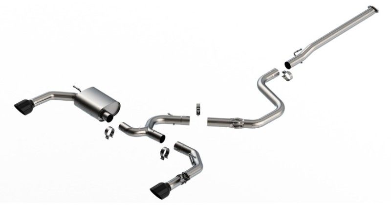 Borla 140925bc | 22-23 Hyundai Elantra N 2.0L 4 CYL. Turbo AT/MT ATAK Catback Exhaust Black Chrome; 2022-2023