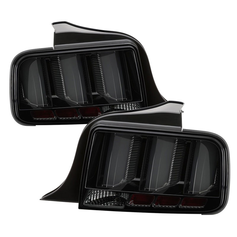 SPYDER 5086709 | Spyder 05-09 Ford Mustang (White Light Bar) LED Tail Lights - Smoke ALT-YD-FM05V3-LED-SM; 2005-2009