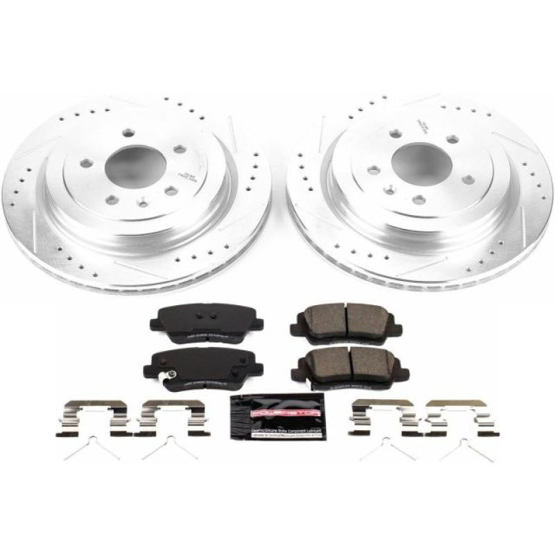 PowerStop k7401 | Power Stop 16-18 Cadillac ATS Rear Z23 Evolution Sport Brake Kit; 2016-2018