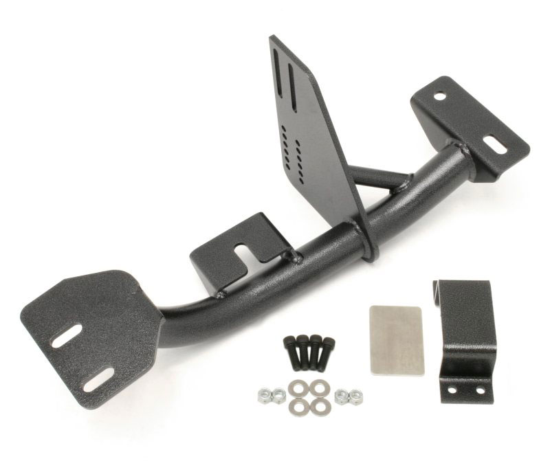 BMR Suspension TCC006H | BMR Torque Arm Relocation Bracket Camaro w/ Manual V8 T56 / M6 Black Hammertone; 1998-2002