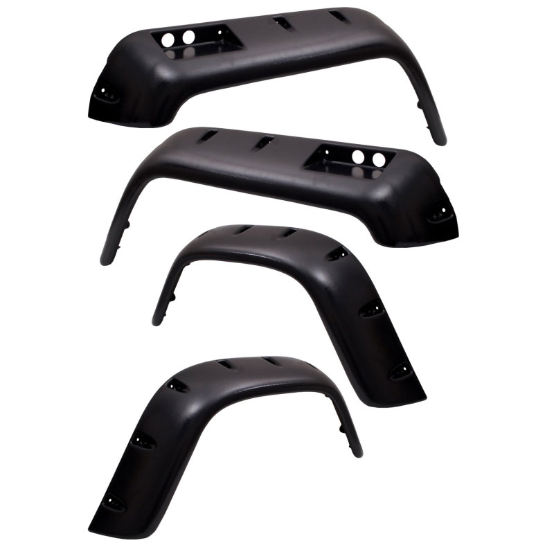 Rugged Ridge 11633.10 | All Terrain Fender Flare Kit 76-86 Jeep CJ; 1976-1986