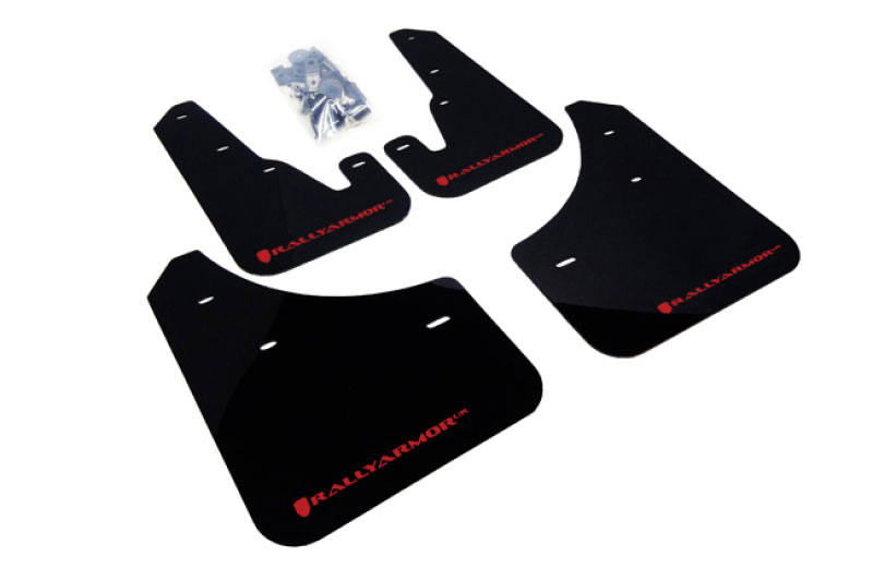 Rally Armor mf9-ur-blk/rd | 2004-2009 Mazda3/Speed 3 UR Black Mud Flap w/ Red Logo; 2004-2009