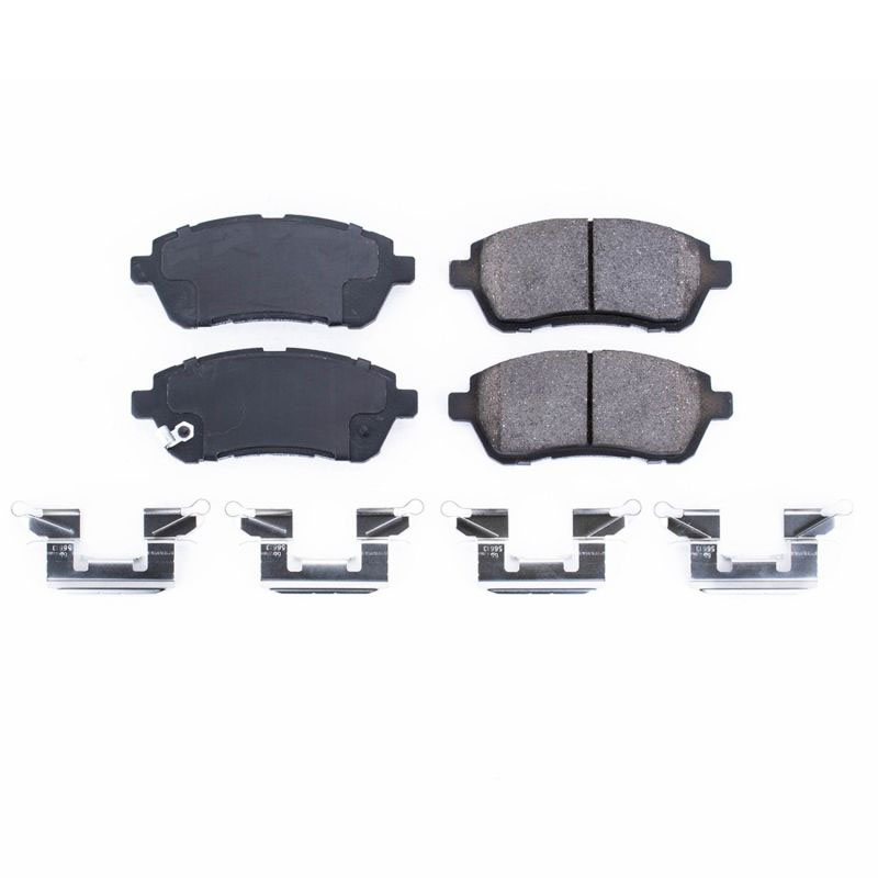 PowerStop 171454a | Power Stop 11-14 Mazda 2 Front Z17 Evolution Ceramic Brake Pads w/Hardware; 2011-2014