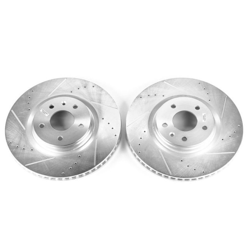 PowerStop ar8217xpr | Power Stop 83-96 Buick Century Front Evolution Drilled & Slotted Rotors - Pair; 1983-1996