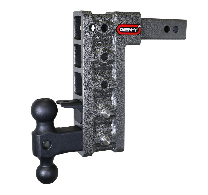 Gen-Y Hitch gh-325 | Gen-Y Mega Duty 2in Shank 10in Drop 1500lb TW 10K Hitch w/GH-031 Dual-Ball/GH-032 Pintle Lock