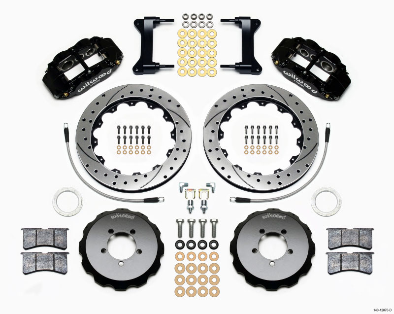 Wilwood 140-12870-d | Narrow Superlite 6R Front Hat Kit 12.88in Drilled 2012-Up Toyota / Scion FRS w/ Lines; 2012-2021