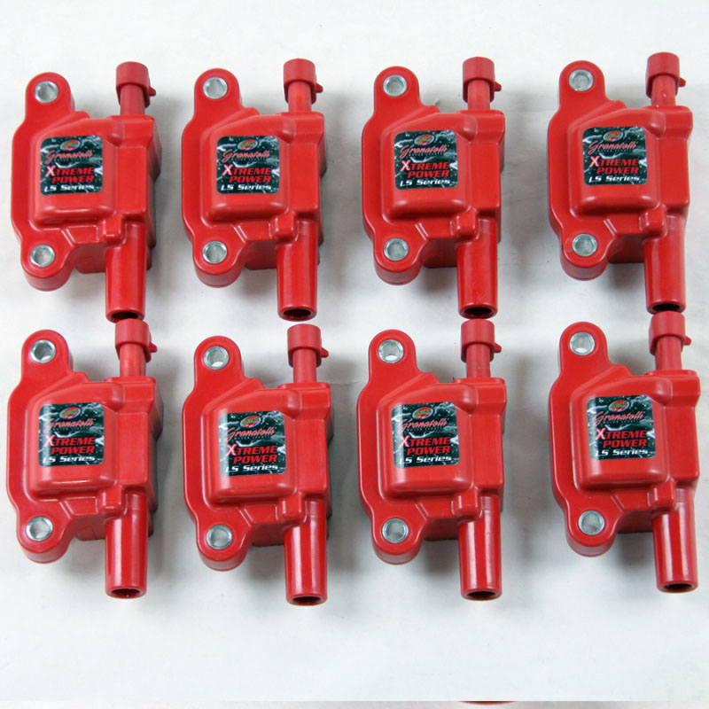 Granatelli Motor Sports 28-0514-cpr | Granatelli 14-23 GM LT Direct Ignition Coil Packs - Red (Set of 8); 2014-2019