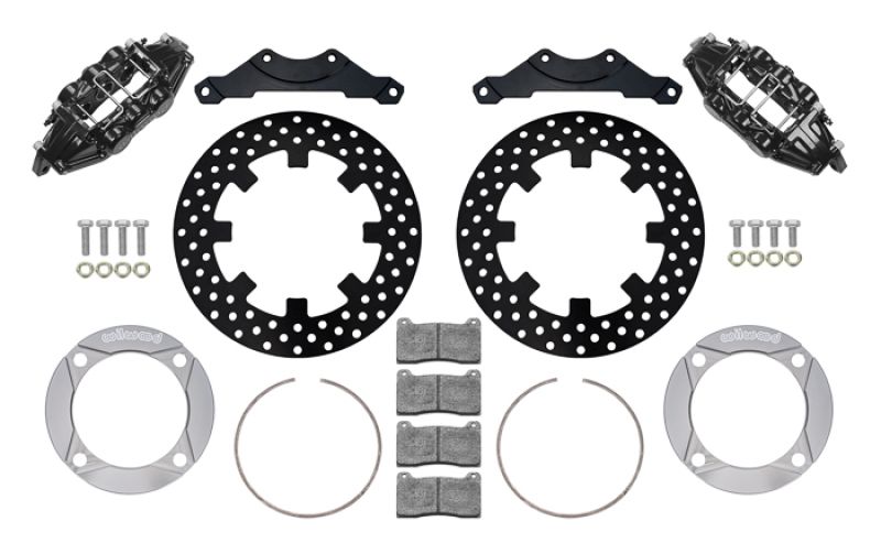 Wilwood 14016633d | 2014+ Polaris RZR XP 1000 Rear Kit 11.25in Drilled - Black; 2014-2023