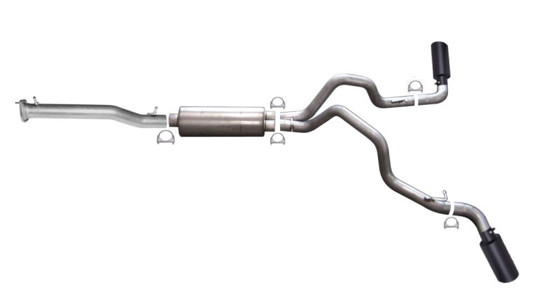 Gibson 65652b | 11-19 GMC Sierra 2500 HD Denali 6.0L 3.5in/3in Cat-Back Dual Extreme Exhaust - Black Elite; 2011-2019