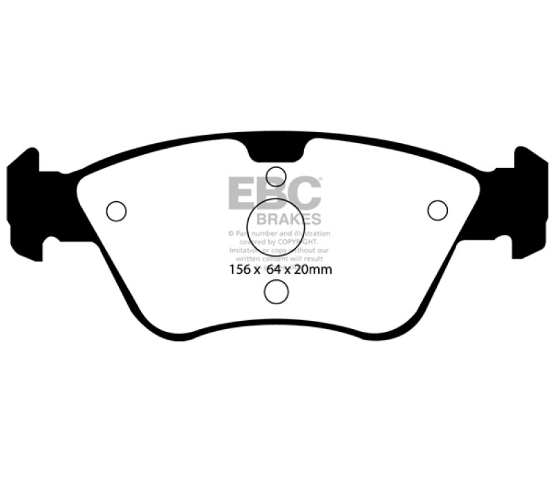 EBC dp21075 | 03-08 Chrysler Crossfire 3.2 Greenstuff Front Brake Pads; 2003-2008