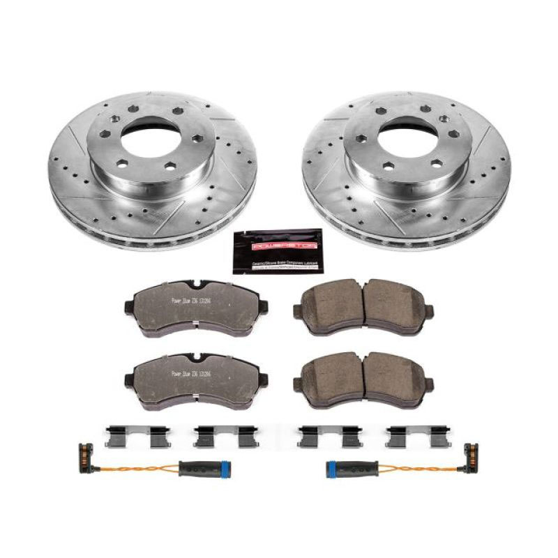 PowerStop k6234-36 | Power Stop 07-09 Dodge Sprinter 3500 Front Z36 Truck & Tow Brake Kit; 2007-2009