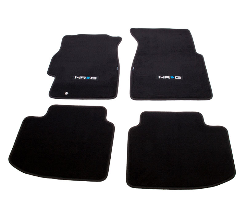 NRG fmr-130 | Floor Mats - 96-00 Honda Civic 2DR & 3DR (EK9 Logo) - 4pc.; 1996-1996