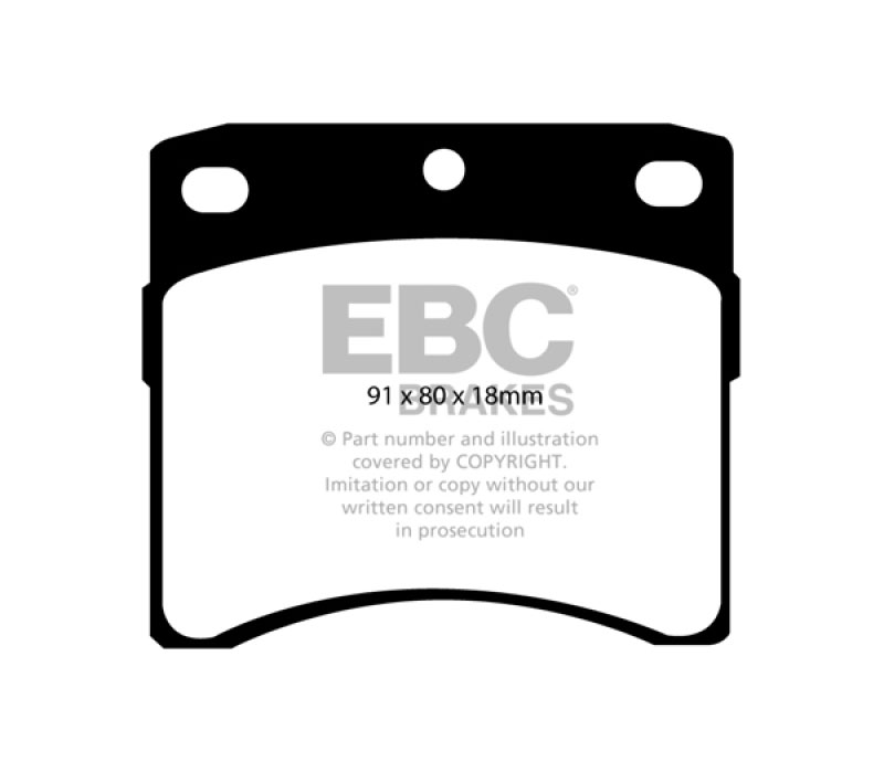 EBC dp6939 | 93-96 Volkswagen Eurovan 2.5 Vented Rotors Greenstuff Front Brake Pads; 1993-1996