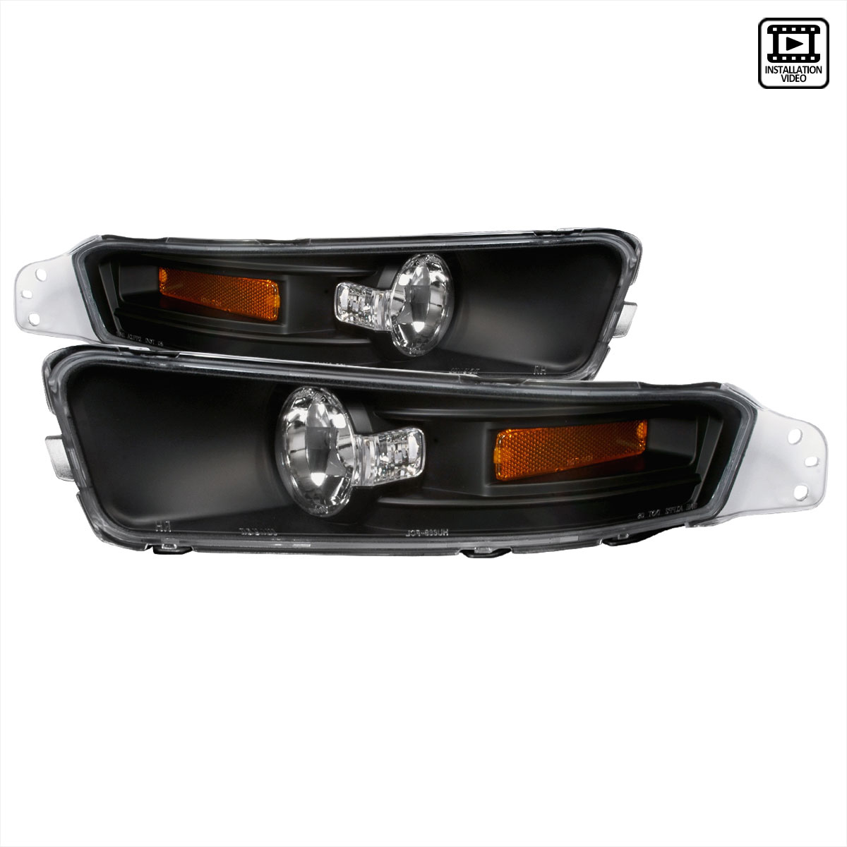 Spec-D Tuning 2LB-MST05JM-TM | Spec-D Ford Mustang Signal Bumper Lights (2lb-Mst05jm-Tm) V8; 2005-2009