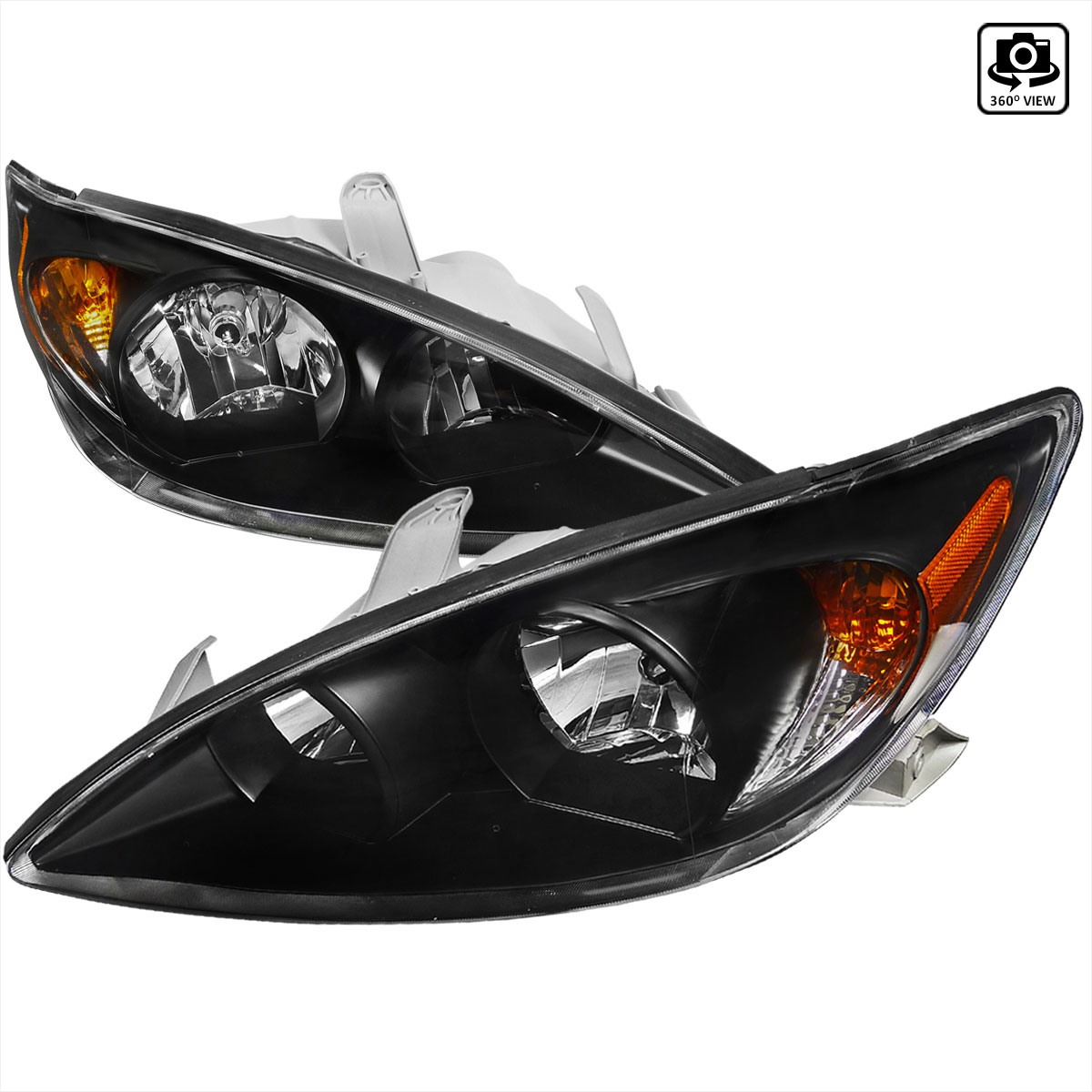 Spec-D Tuning 2LH-CAM02JM-RS | Toyota Camry Toyota Camry Headlights - Black; 2002-2004