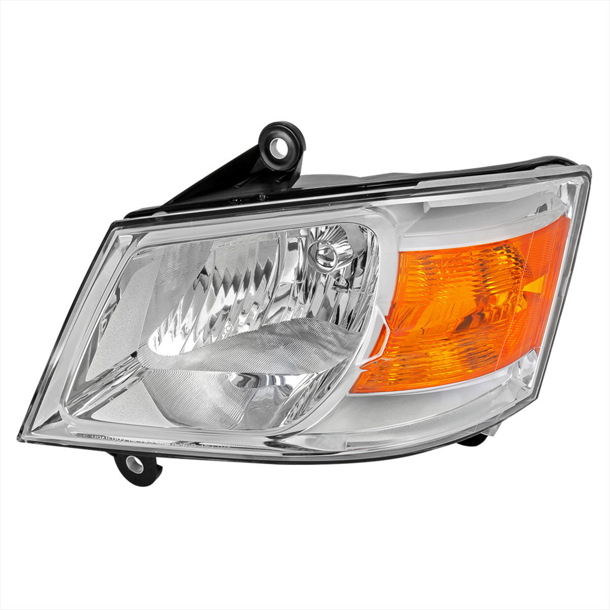 Spec-D Tuning 2lh-car08-l-rs | SPEC-D Tuning Dodge Caravan Headlight - Chrome - Left; 2008-2010