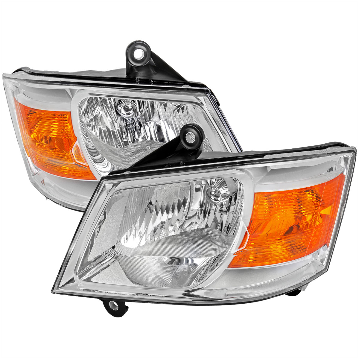 Spec-D Tuning 2lh-car08-rs | SPEC-D Tuning Dodge Caravan Headlights - Chrome; 2008-2010