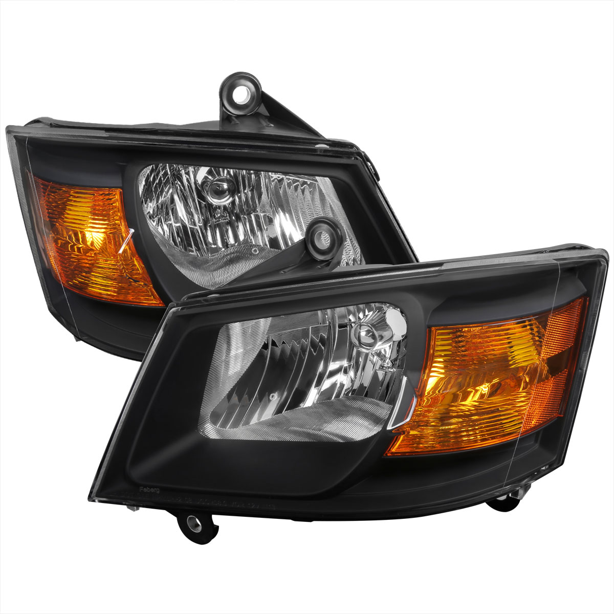 Spec-D Tuning 2lh-car08jm-rs | SPEC-D Tuning Dodge Caravan Headlights - Black; 2008-2010