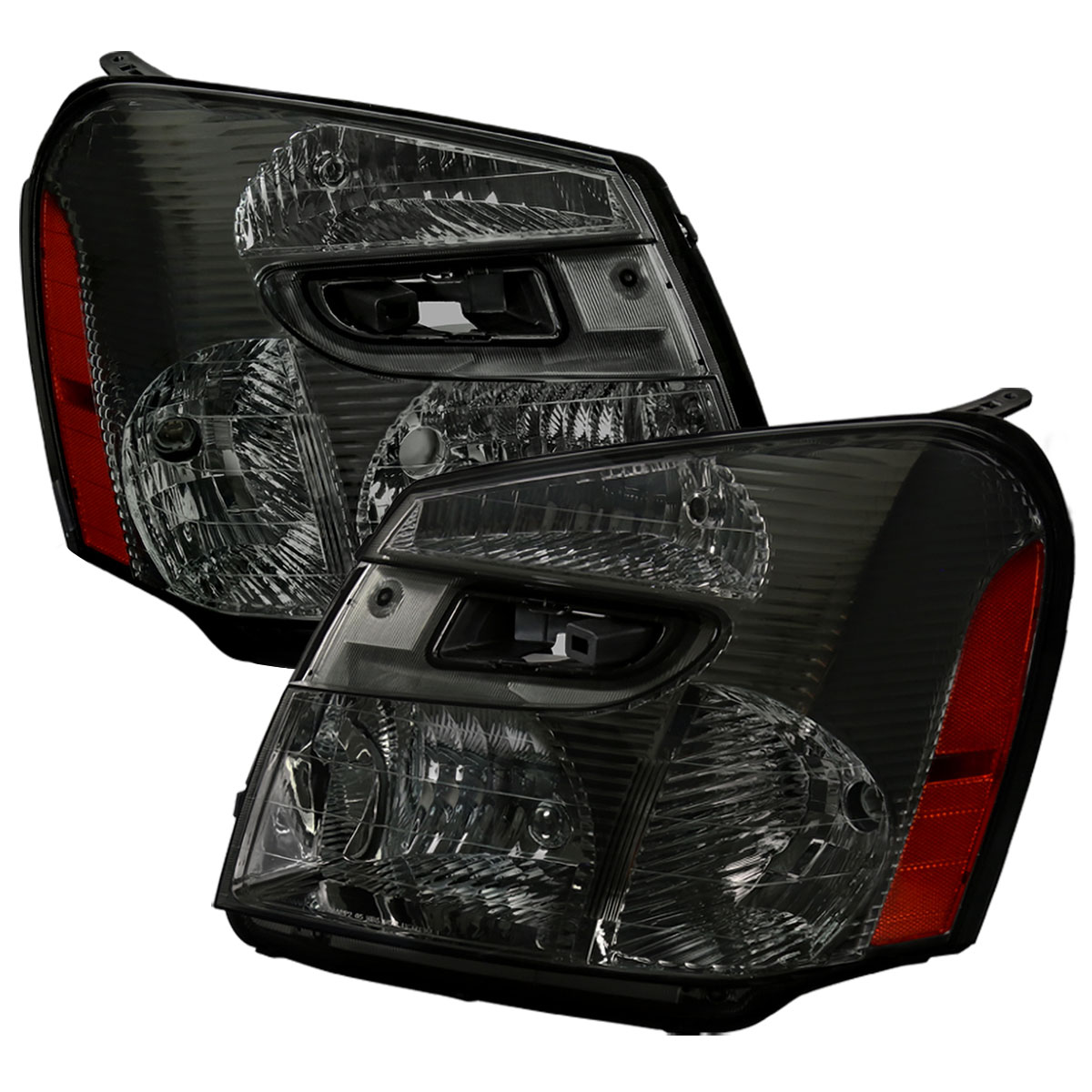 Spec-D Tuning 2lh-eqix05g-abm | SPEC-D Tuning Chevrolet Equinox Euro Headlight Smoked Housing; 2005-2009