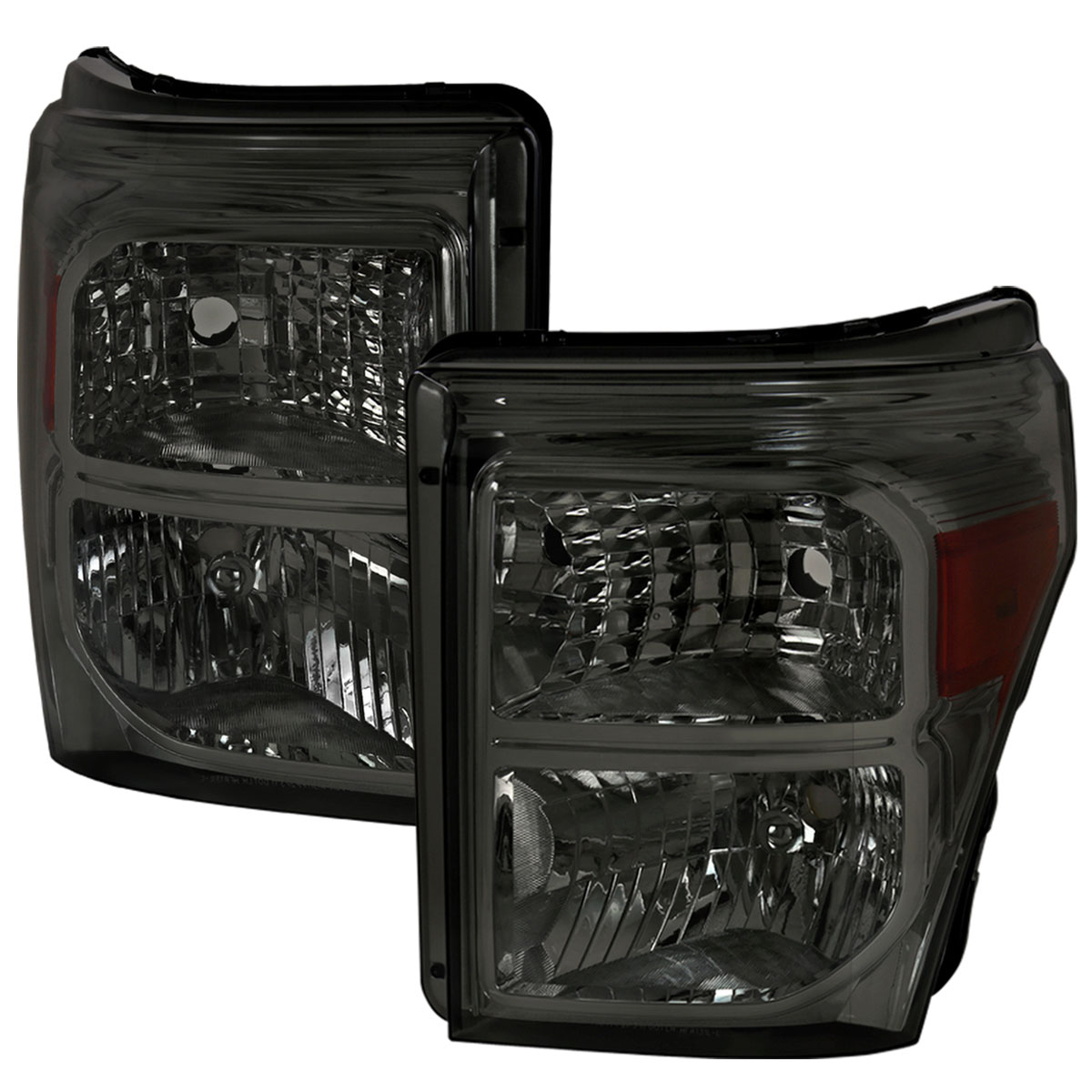 Spec-D Tuning 2lh-f25011g-abm | SPEC-D Tuning Ford F250 Headlights - Smoke; 2011-2016