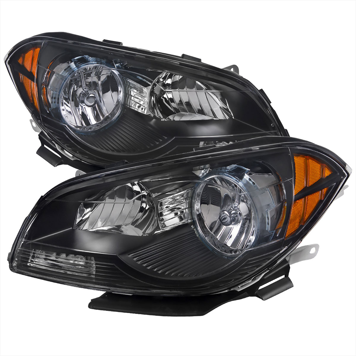 Spec-D Tuning 2LH-MBU08JM-EU | Chevrolet Malibu Crystal Housing Headlights Black; 2008-2012