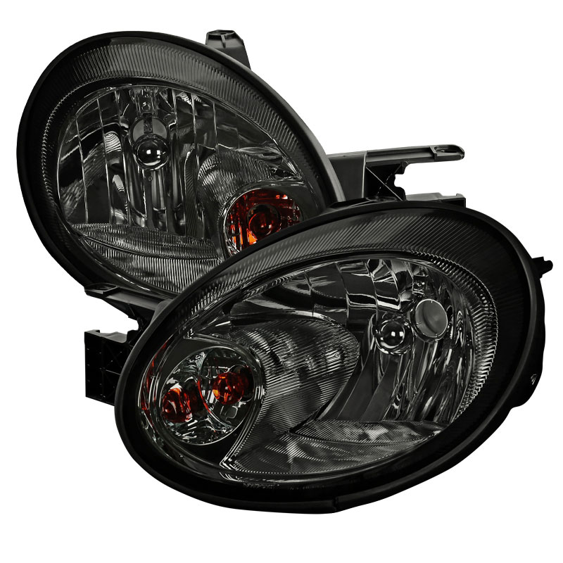 Spec-D Tuning 2lh-neo03g-abm | SPEC-D Tuning Dodge Neon Crystal Housing Headlight Smoked; 2003-2005