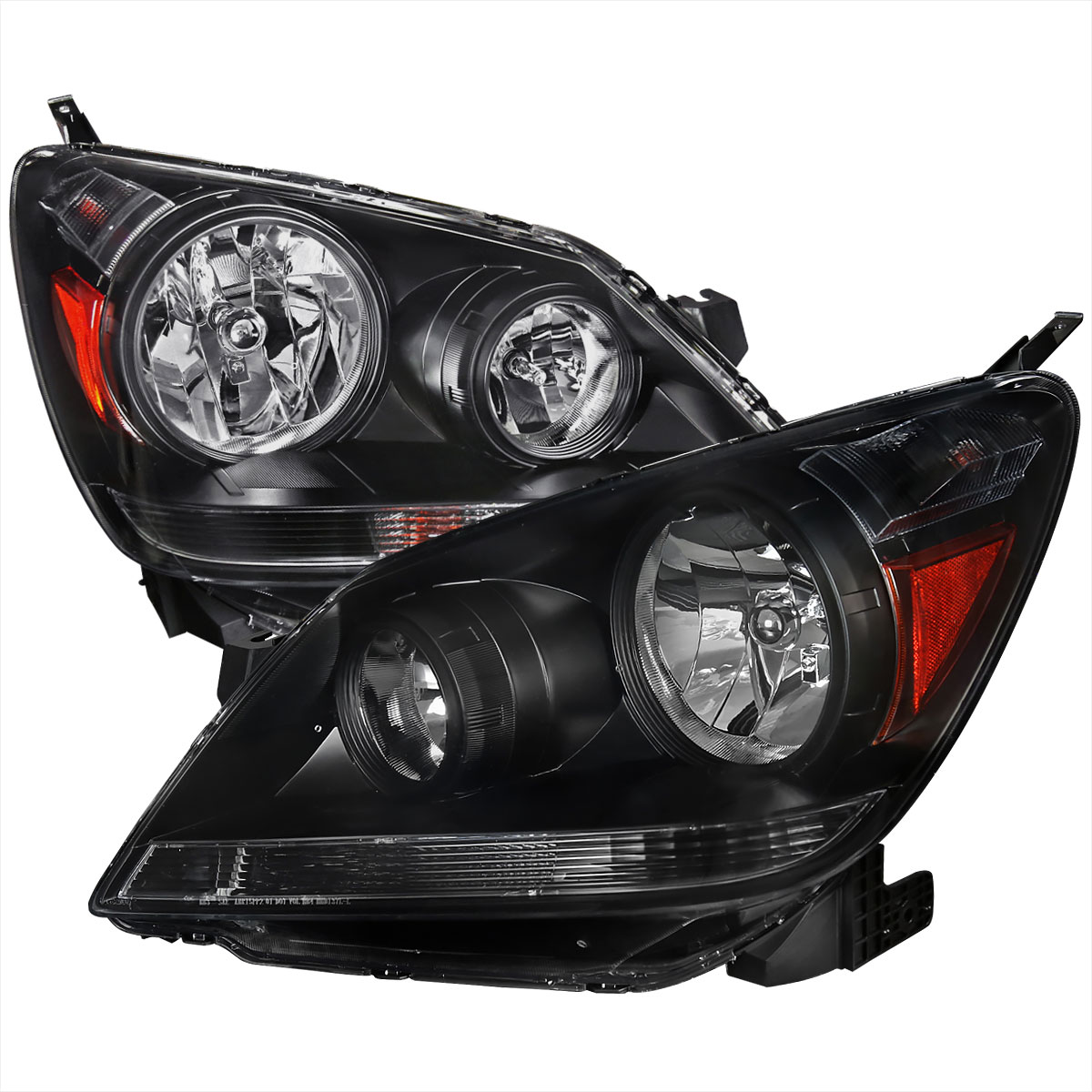 Spec-D Tuning 2lh-odsy05jm-abm | SPEC-D Tuning Honda Odyssey Headlights Black; 2005-2007