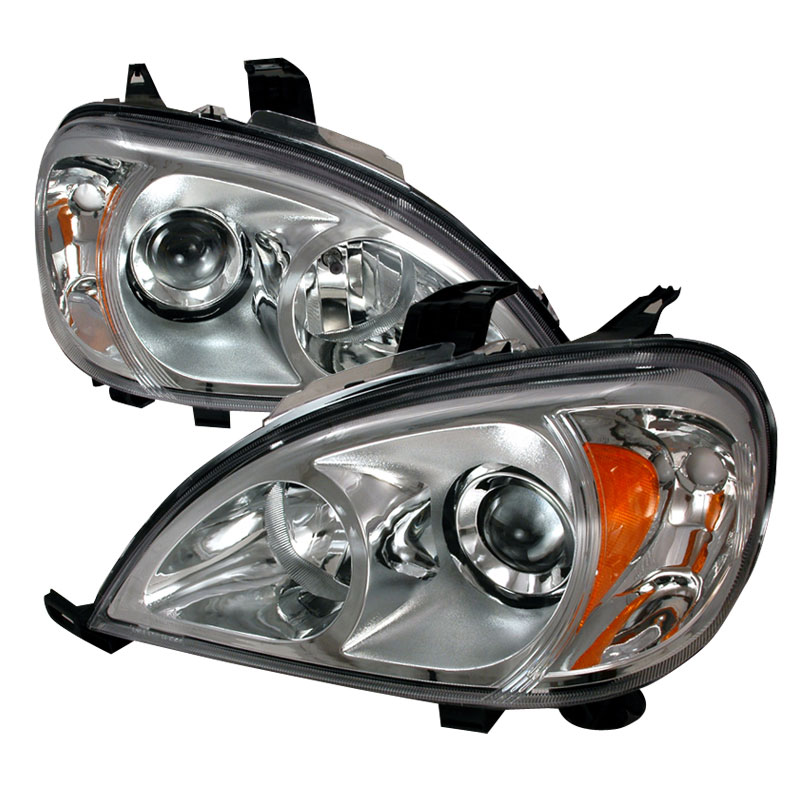 Spec-D Tuning 2LHP-BW16398-KS | Mercedes Benz W163 Ml Projector Headlights Chrome; 1998-2001