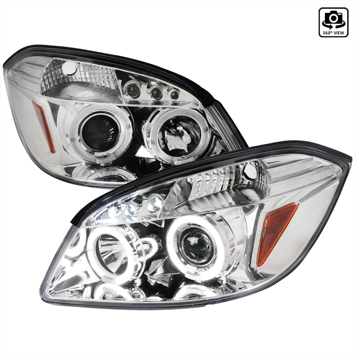 Spec-D Tuning 2LHP-COB05-TM | Spec-D Cobalt Halo Led Projector; 2005-2007