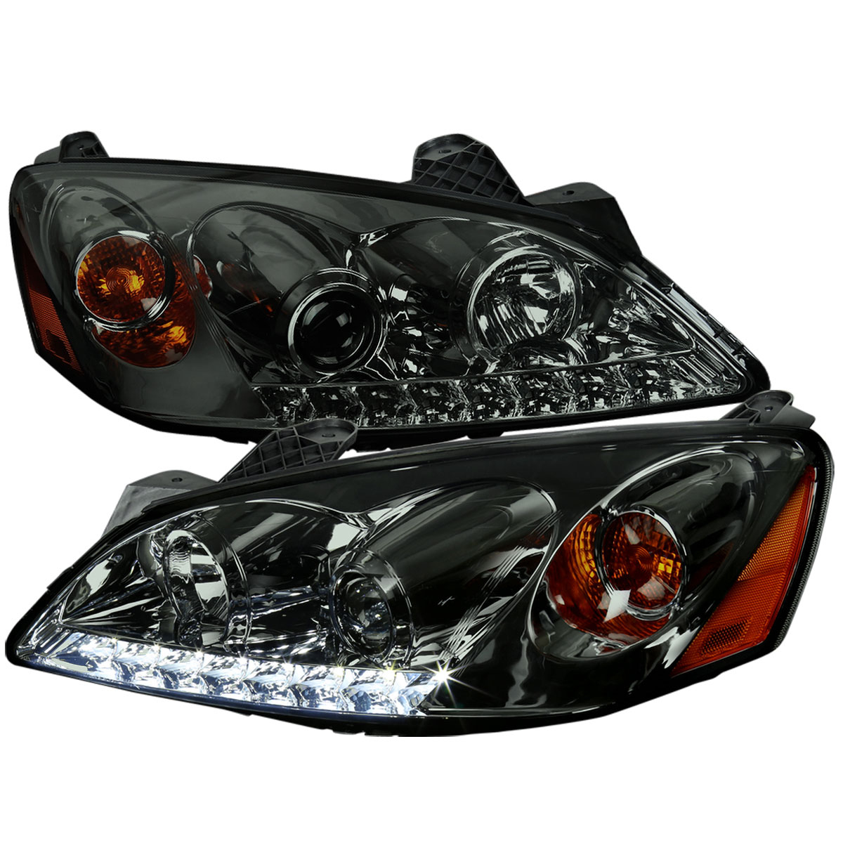 Spec-D Tuning 2lhp-g605g-rs | SPEC-D Tuning Pontiac G6 Projector Headlights - Smoke; 2005-2010