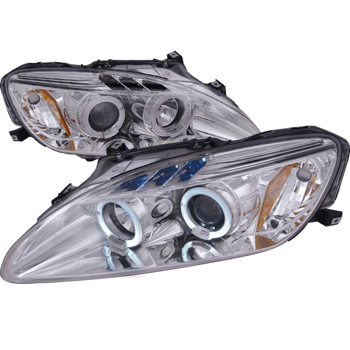 Spec-D Tuning 2LHP-S2K00-TM | Honda S2000 Chrome Housing Projector Headlights, Oe Hid Compatible; 2000-2003