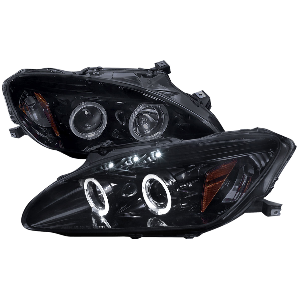 Spec-D Tuning 2LHP-S2K04G-TM | Honda S2000 Smoked Lens Gloss Black Housing Projector Headlights, Oe Hid Compatible; 2004-2009