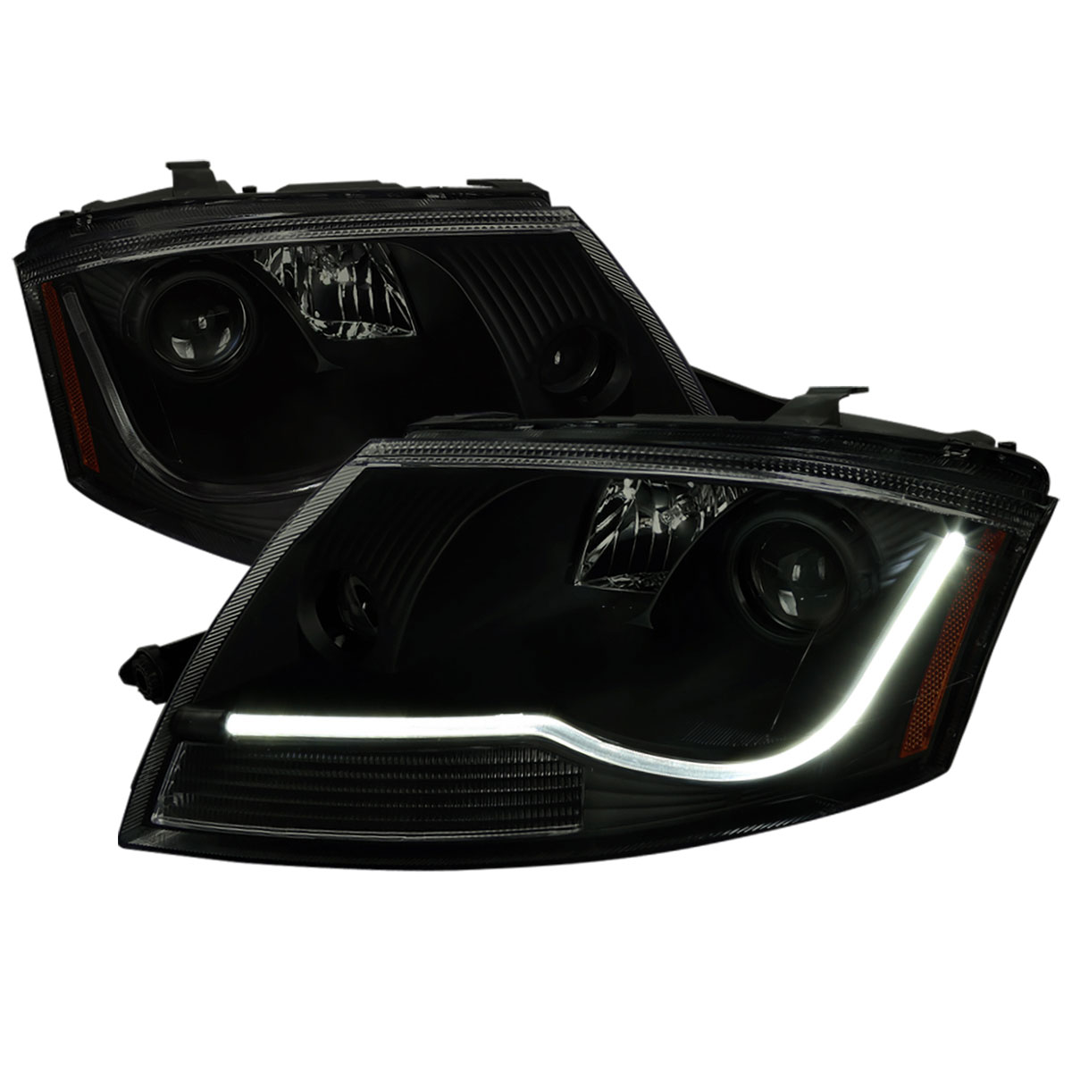 Spec-D Tuning 2lhp-tt99sm-rs | SPEC-D Tuning Audi TT Projector Headlights Smoke - Black Housing; 1999-2006