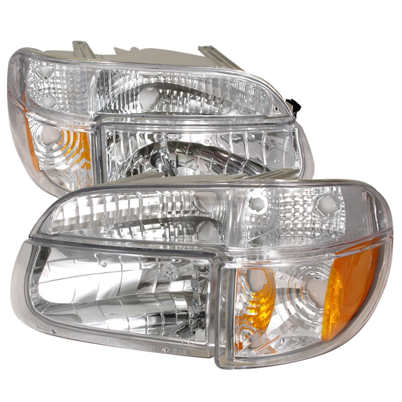 Spec-D Tuning 2LPLH-EPOR95-KS | Spec-D Ford Explorer Headlights+corner - Chrome; 1995-2001