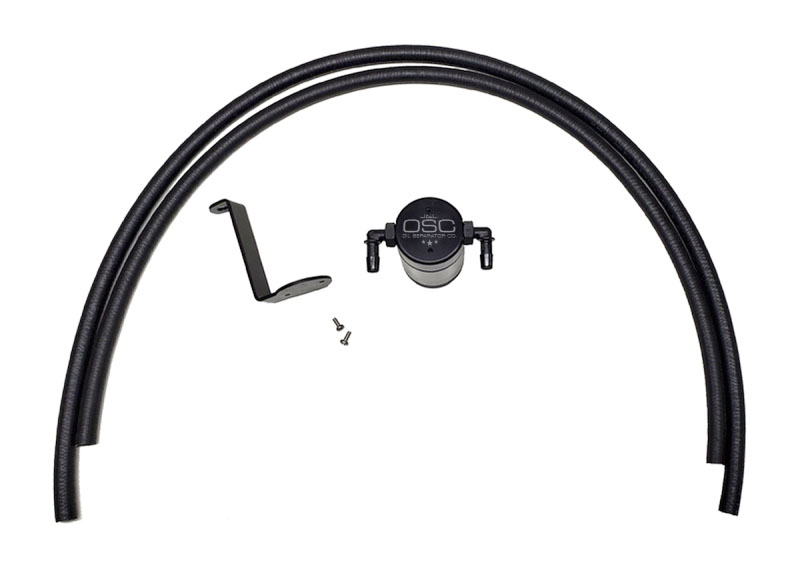 J&L 3109p-b | JLT 05-12 Nissan Pathfinder 4.0L Passenger Side Oil Separator 3.0 - Black Anodized; 2005-2012