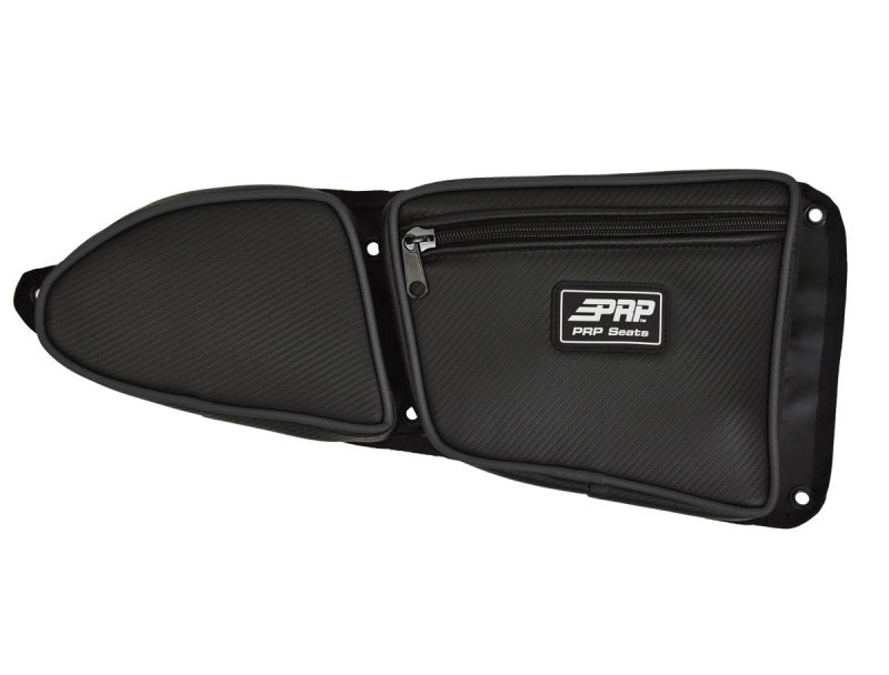 PRP Seats e37-210 | PRP Polaris RZR Front Door Bag with Knee Pad (Passenger Side)- Black; 2014-2022