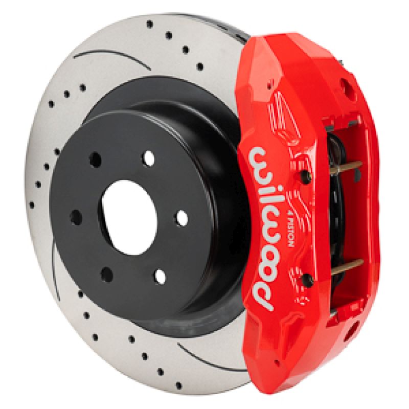 Wilwood 14016861dr | 99-18 Chevy Silverado/GMC Sierra 16x1.25 D&S Rotor TX4R 4 Piston Rear Brake Kit - Red; 1999-2018