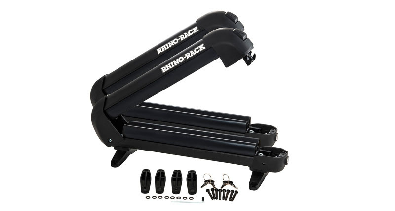 Rhino-Rack 573 | Universal Ski/Snowboard Carrier - Fits 3 Pairs of Skis or 2 Snowboards - Black