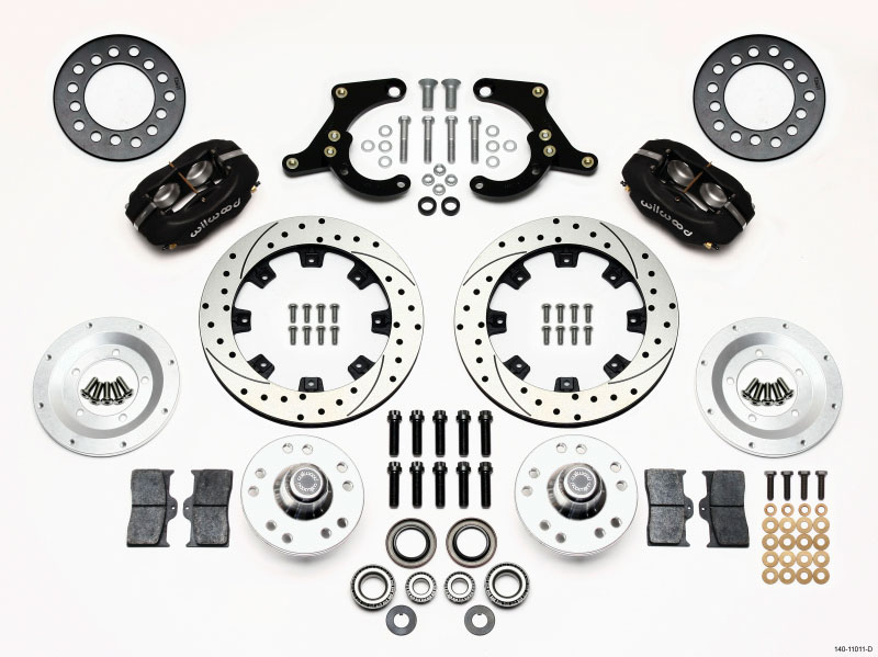 Wilwood 140-11011-d | Forged Dynalite Front Kit 11.75in Drilled 59-64 Chevy Impala / 63-64 Corvette; 1959-1964