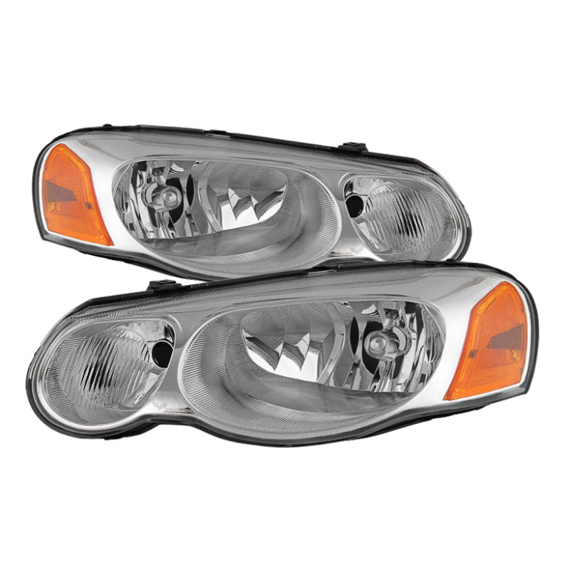 SPYDER 9029639 | Xtune Chrysler Sebring Convertible & Sedan 04-06 OEM Style Headlights Chrome HD-JH-CHRSE04-4D-AM-C; 2004-2006