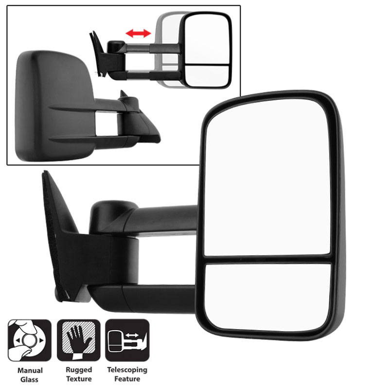 SPYDER 9932861 | Xtune Chevy C10 88-98 Manual Extendable Manual Adjust Mirror Right MIR-CCK88-MA-R; 1988-1998