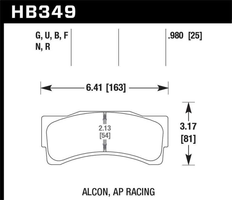 Hawk Performance hb349d980 | Hawk 14-16 BMW M235i Racing 3.0L Front ER-1 Brake Pads; 2014-2016