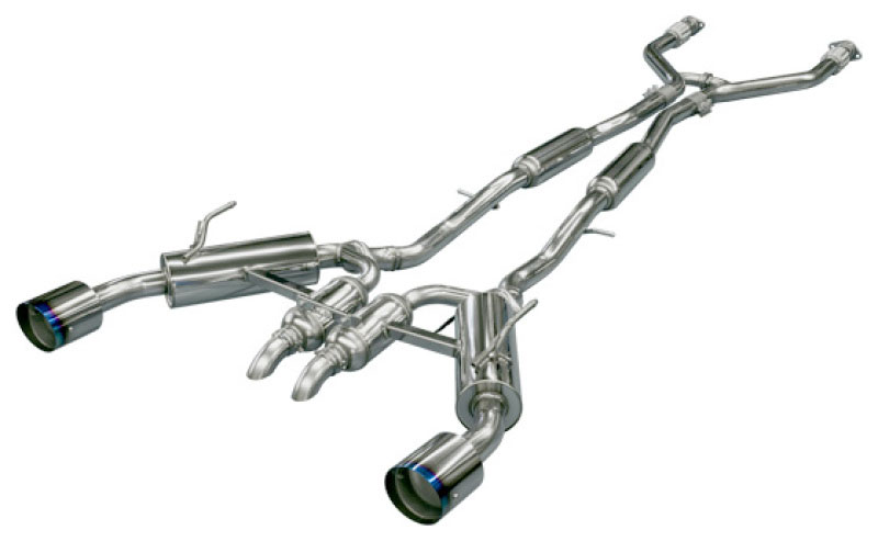 HKS 32009-kn001 | Infiniti Q50 VQ37 Dual Hi-Power Titanium Tip Catback Exhaust; 2014-2020