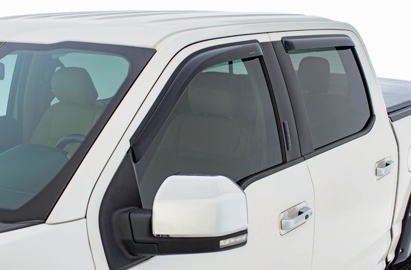 Stampede 6171-2 | 2007-2014 Ford Edge Tape-Onz Sidewind Deflector 4pc - Smoke; 2007-2014