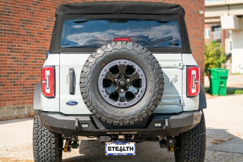 Road Armor 6213r3b | 2021+ Ford Bronco Stealth Rear Slim Fit Bumper - Tex Blk; 2021-2024