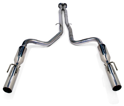 SLP 31560 | Loudmouth Exhaust GTO Cat-back System w/PowerFlo-X Crossover Pipe; 2005-2006