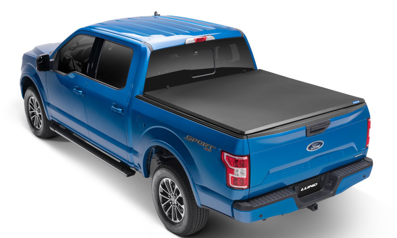 LUND 950116 | Lund 22-23 Nissan Frontier 5ft. Bed - Genesis Tri-Fold Tonneau Cover - Black; 2022-2023